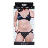 SPORTSHEETS Velvet Noir Strap On - Adjustable Harness