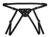 SPORTSHEETS Velvet Noir Strap On - Adjustable Harness
