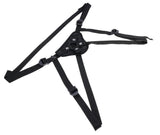 SPORTSHEETS Velvet Noir Strap On - Adjustable Harness
