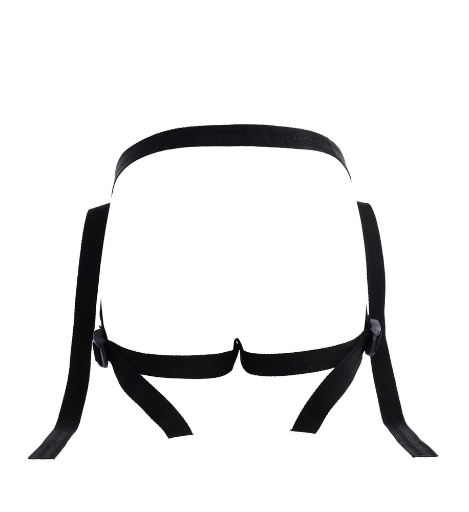SPORTSHEETS Velvet Noir Strap On - Adjustable Harness