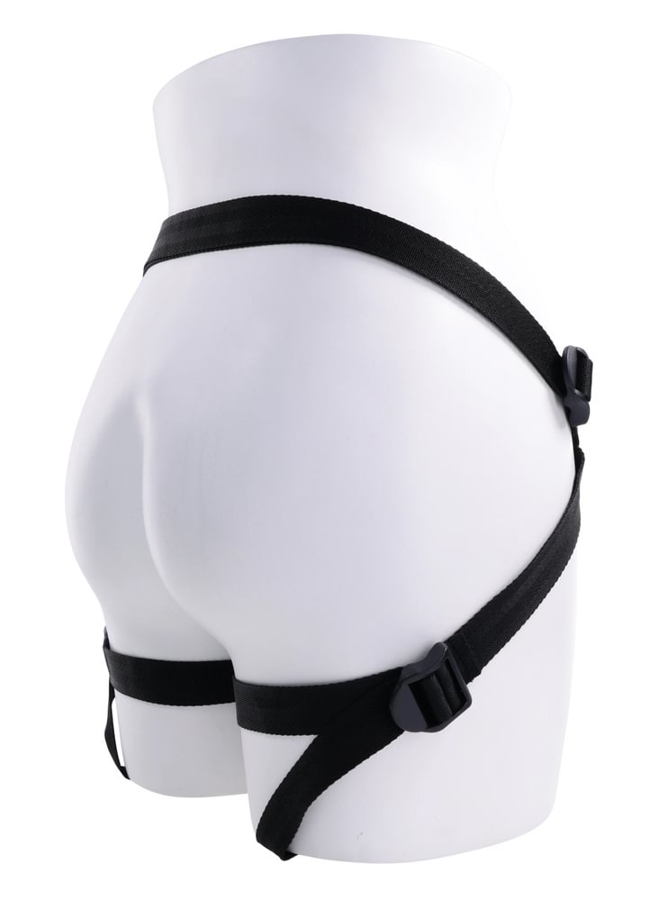 SPORTSHEETS Velvet Noir Strap On - Adjustable Harness