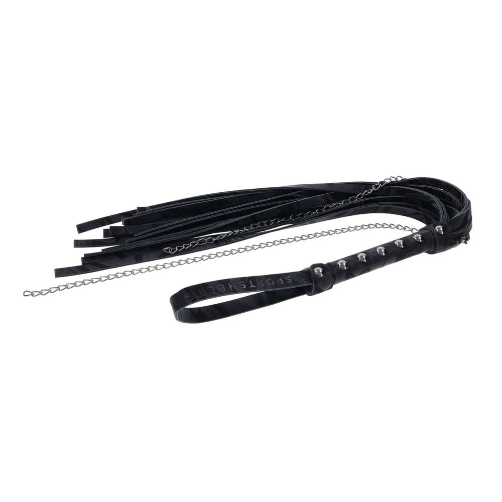 SPORTSHEETS Velvet Noir Chain Flogger