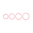 SPORTSHEETS Rubber O-Ring 4 Pack - Coral - Coral Rings - 4 Pack - Naughty by Nature Adult Store
