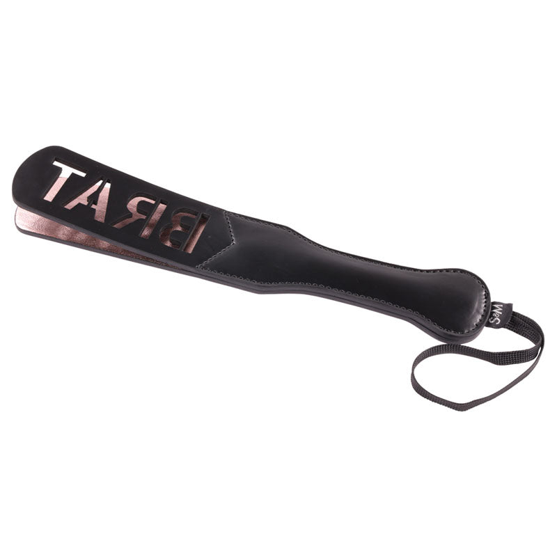 Sex & Mischief Brat Paddle - Black Spanking Paddle - Naughty by Nature Adult Store