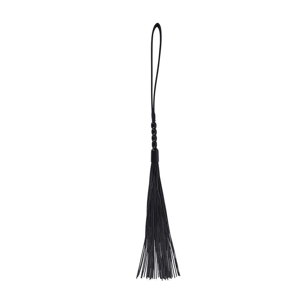 Sex & Mischief Noir Whip - Black 40 cm Rubber Whip - Naughty by Nature Adult Store