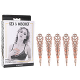 Sex & Mischief Brat Sensory Fingertips - Rose Gold - Set of 5 - Naughty by Nature Adult Store