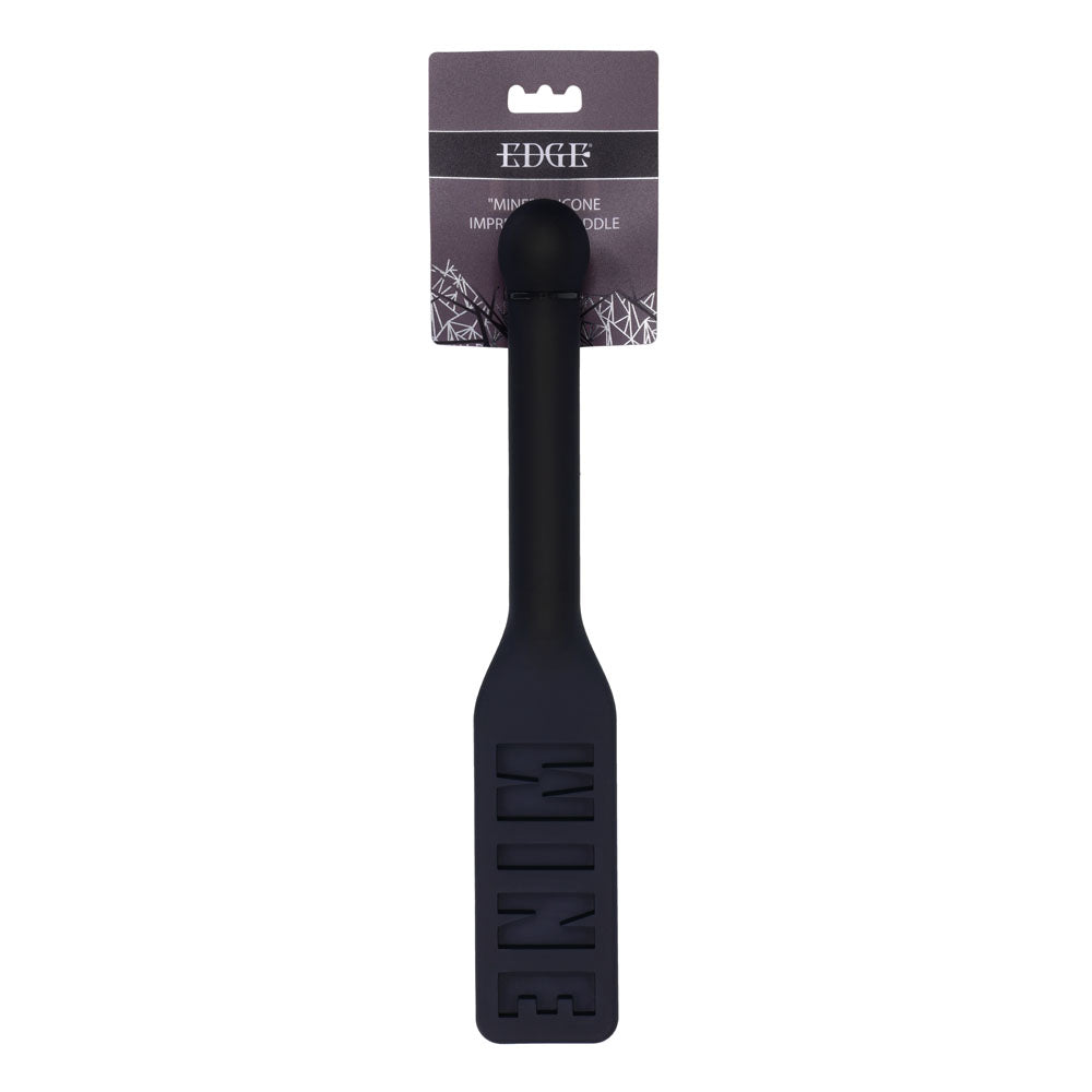 EDGE MINE Silicone Paddle - Black Spanking Paddle - Naughty by Nature Adult Store