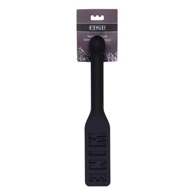 EDGE MINE Silicone Paddle - Black Spanking Paddle - Naughty by Nature Adult Store