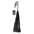 EDGE Flogger - Black Flogger Whip with Metal Handle - Naughty by Nature Adult Store