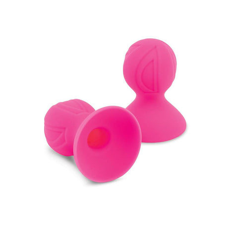 Size Up Silicone Nipple Suckers XL - Pink - Set of 2 - Naughty by Nature Adult Store