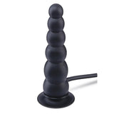 Size Up 7 Inch Ripple Inflatable Butt Plug Black 20.3 cm