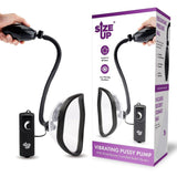 Size Up Vibrating Pussy Pump Clear Vibrating Vagina Pump