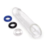 Size Up 1 Inch See-Thru Penis Extender with Ball Loop - Clear 2.5 cm (1'') Penis Extension Sleeve - Naughty by Nature Adult Store