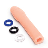Size Up Realistic 2 Inch Penis Extender - Flesh 5 cm (2'') Penis Extension Sleeve - Naughty by Nature Adult Store