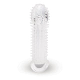 Size Up 1.5 Inch See-Thru Stretch Penis Extender - Clear 3.8 cm (1.5'') Penis Extension Sleeve - Naughty by Nature Adult Store