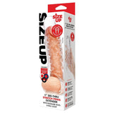 Size Up 1 Inch See-Thru Stretch Penis Extender - Clear 2.5 cm (1'') Penis Extension Sleeve - Naughty by Nature Adult Store