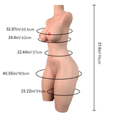 Savannah Lifelike Silicone Sex Doll Torso with Slim Body