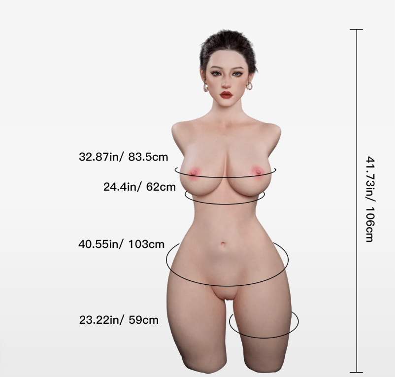 Kelly: Realistic Asian Style Silicone Sex Doll Torso - Naughty by Nature Adult Store