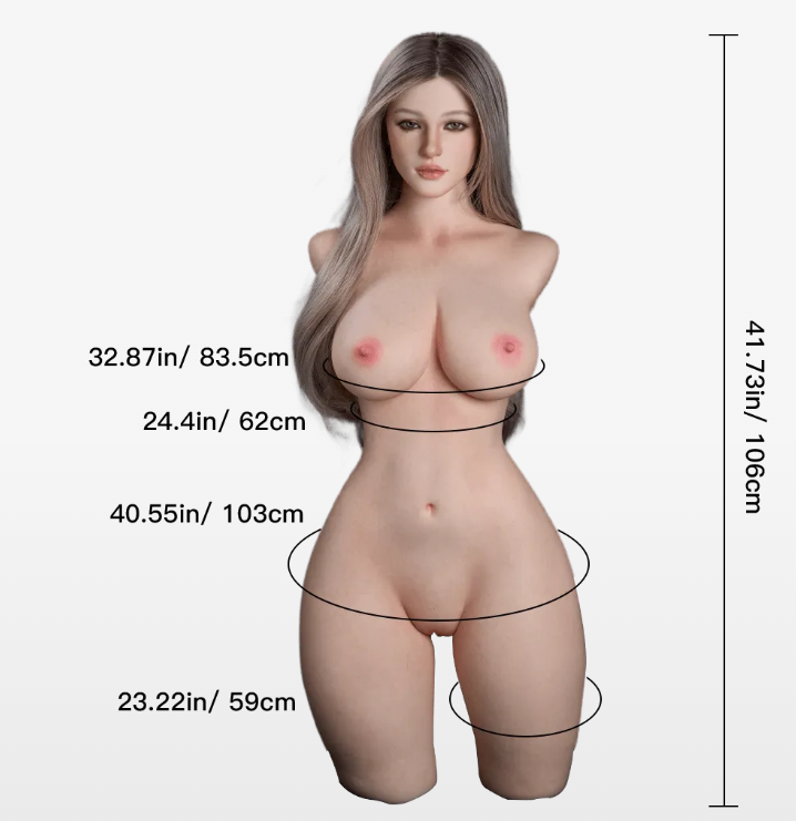 Kimberly Life Size Silicone Sex Doll Torso Big Boobs - Naughty by Nature Adult Store