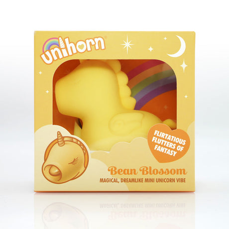 Unihorn - Bean Blossom - Yellow USB Rechargeable Flicking Stimulator - Naughty by Nature Adult Store