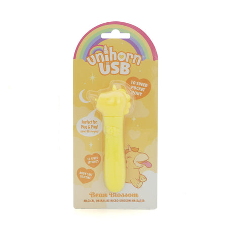 Unihorn - USB Bullet - Bean Blossom - Yellow Vibrating Bullet