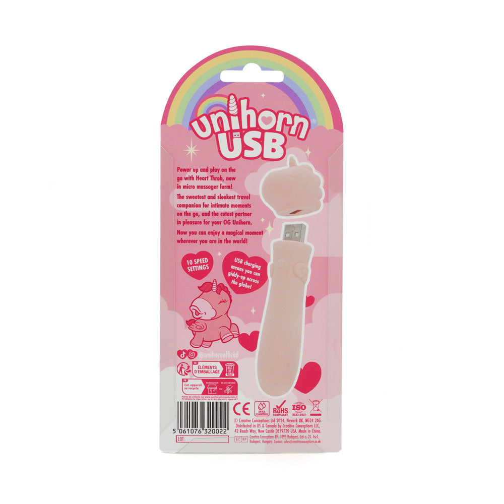 Unihorn - USB Bullet - Heart Throb - Coral