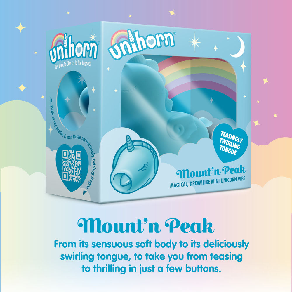 Unihorn - Mount'n Peak - Lilac USB Rechargeable Flicking Stimulator - Naughty by Nature Adult Store