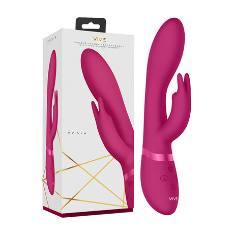 Vive Zosia - Pink Rechargeable Rabbit Vibrator - Naughty by Nature Adult Store