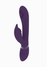 VIVE Aimi - Purple - Purple 22.3 cm USB Rechargeable Rabbit Vibrator - Naughty by Nature Adult Store