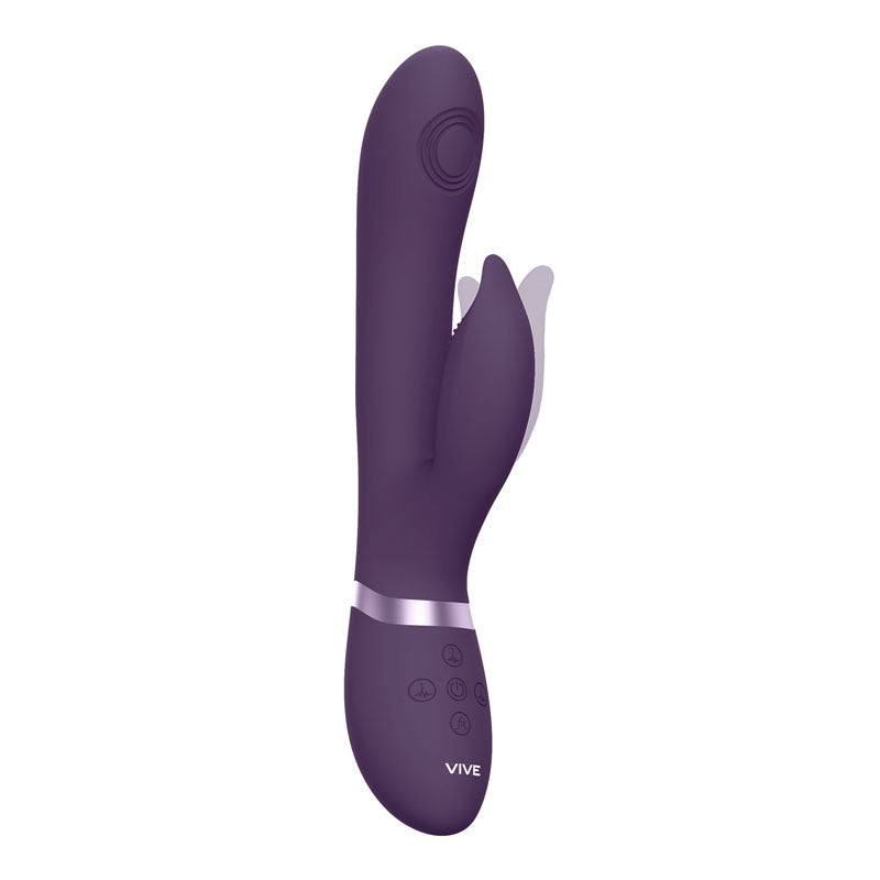 VIVE Aimi - Purple - Purple 22.3 cm USB Rechargeable Rabbit Vibrator - Naughty by Nature Adult Store
