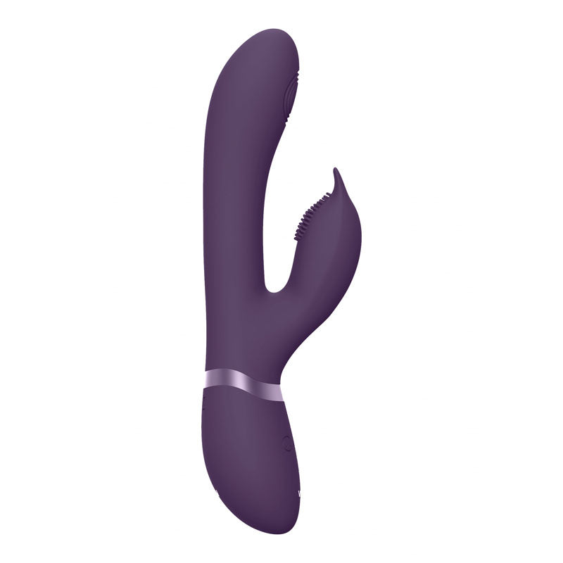 VIVE Aimi - Purple - Purple 22.3 cm USB Rechargeable Rabbit Vibrator - Naughty by Nature Adult Store