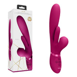 VIVE Ena - Pink - Pink 25 cm USB Rechargeable Thrusting Vibrator with Air Wave Stimulator - Naughty by Nature Adult Store