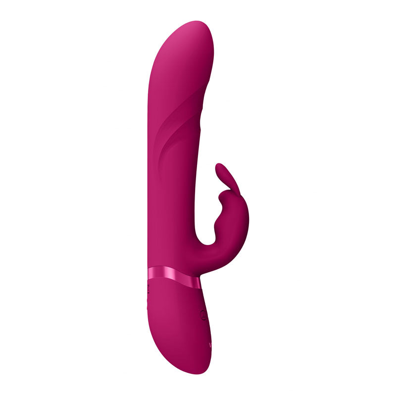 VIVE Nari - Pink - Pink 24.1 cm USB Rechargeable Rabbit Vibrator - Naughty by Nature Adult Store