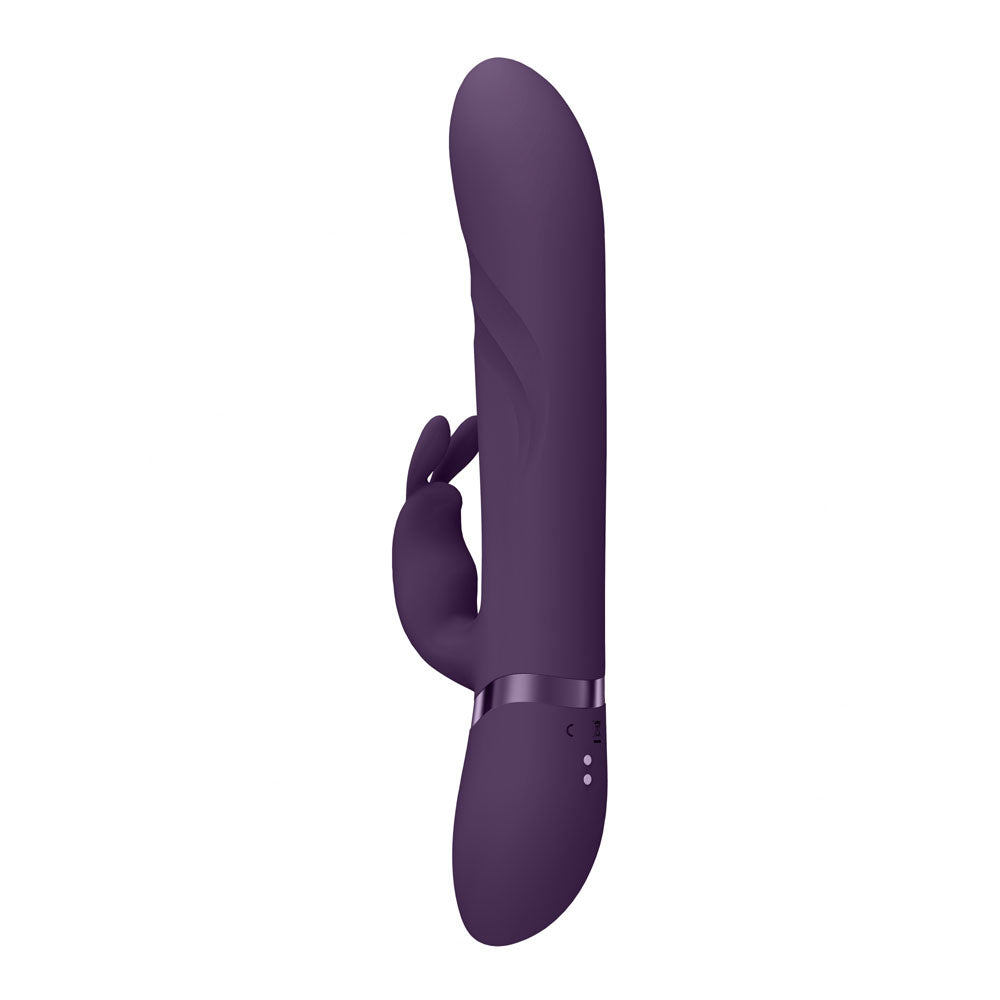 VIVE Nari - Purple - Purple 24.1 cm USB Rechargeable Rabbit Vibrator - Naughty by Nature Adult Store