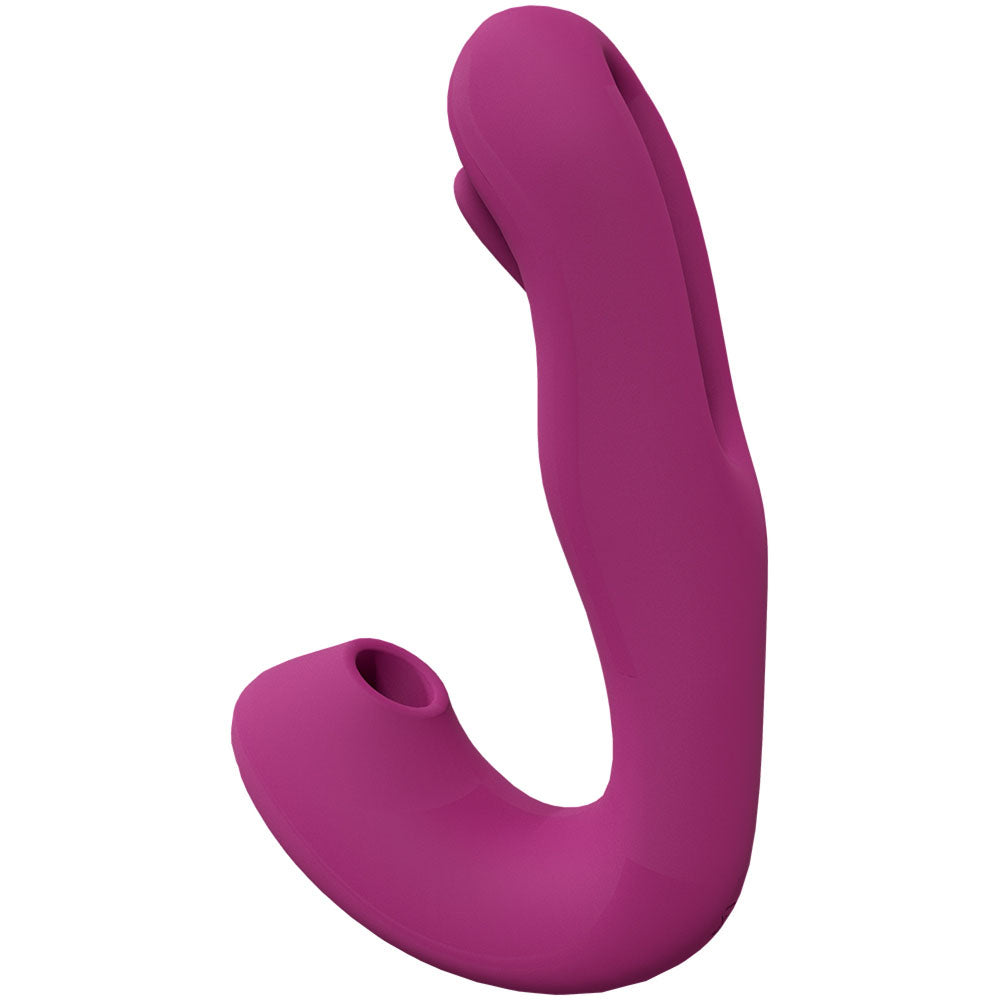 VIVE Yuna - Pink - Pink USB Rechargeable Flapping Vibrator with Air Pulsation - Naughty by Nature Adult Store