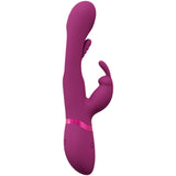 VIVE Mika - Pink - Pink 23.2 cm USB Rechargeable Rabbit Vibrator with Flapping Shaft - Naughty by Nature Adult Store