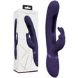 VIVE Mika - Purple - Purple 23.2 cm USB Rechargeable Rabbit Vibrator with Flapping Shaft - Naughty by Nature Adult Store