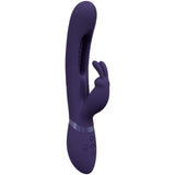 VIVE Mika - Purple - Purple 23.2 cm USB Rechargeable Rabbit Vibrator with Flapping Shaft - Naughty by Nature Adult Store