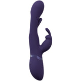 VIVE Mika - Purple - Purple 23.2 cm USB Rechargeable Rabbit Vibrator with Flapping Shaft - Naughty by Nature Adult Store