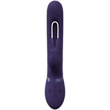 VIVE Mika - Purple - Purple 23.2 cm USB Rechargeable Rabbit Vibrator with Flapping Shaft - Naughty by Nature Adult Store