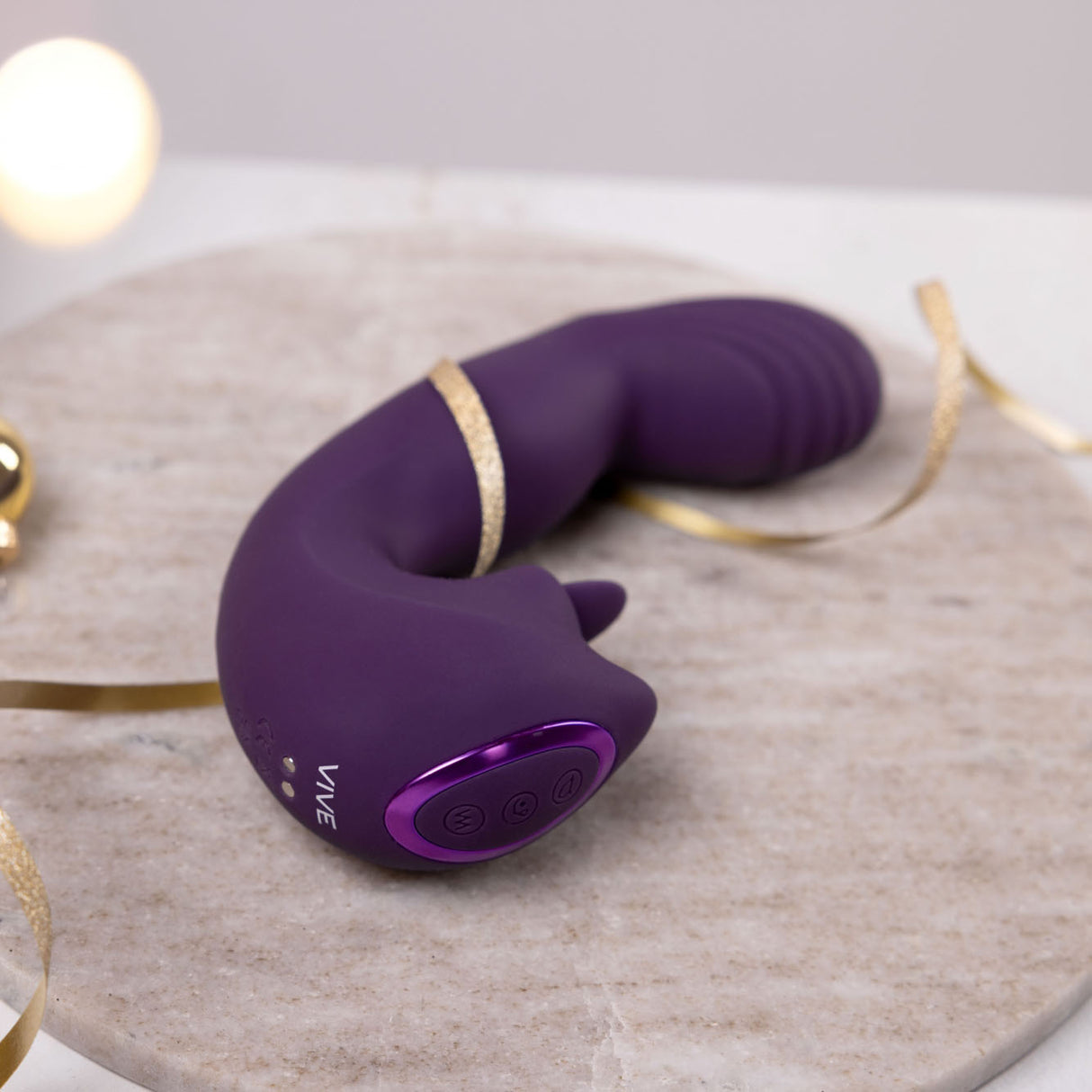 VIVE Yumi - Purple - Purple USB Rechargeable Triple Motor Vibrator - Naughty by Nature Adult Store