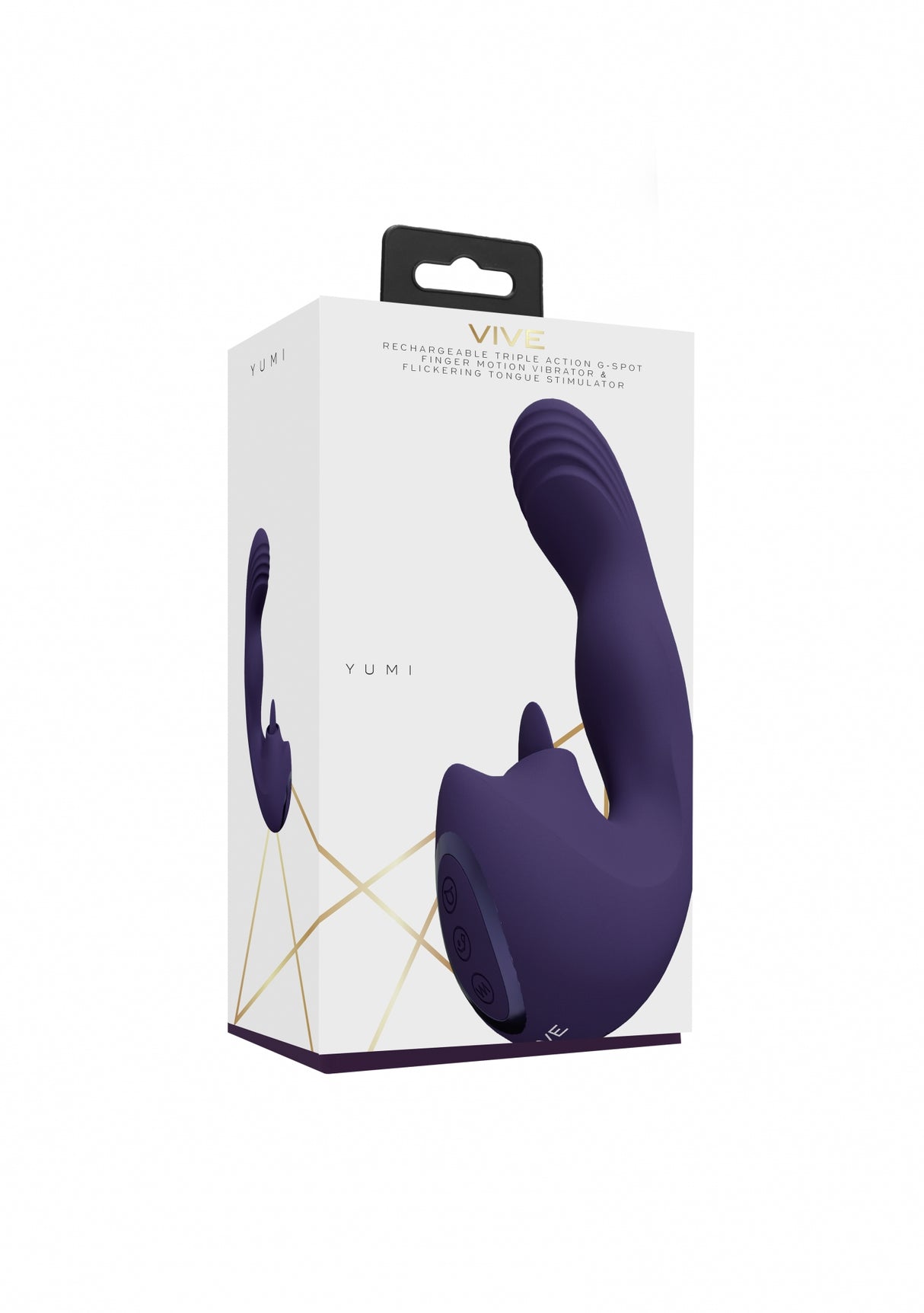 VIVE Yumi - Purple - Purple USB Rechargeable Triple Motor Vibrator - Naughty by Nature Adult Store