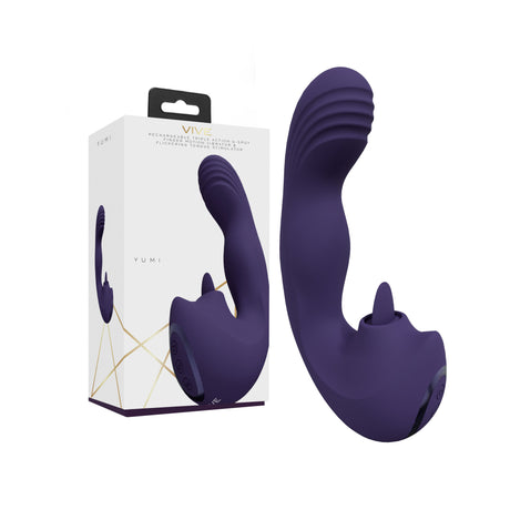 VIVE Yumi - Purple - Purple USB Rechargeable Triple Motor Vibrator - Naughty by Nature Adult Store