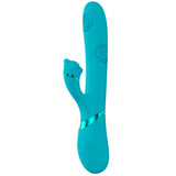 VIVE Fiore - Blue Rechargeable Tapping Rabbit Vibrator