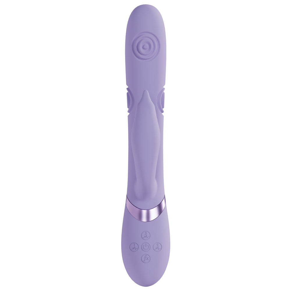 VIVE Pallina - Purple Rechargeable Tapping Rabbit Vibrator