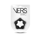 VERS Liquid Silicone Steel Motion C-Ring - Black Cock Ring with Steel Motion Balls - Naughty by Nature Adult Store