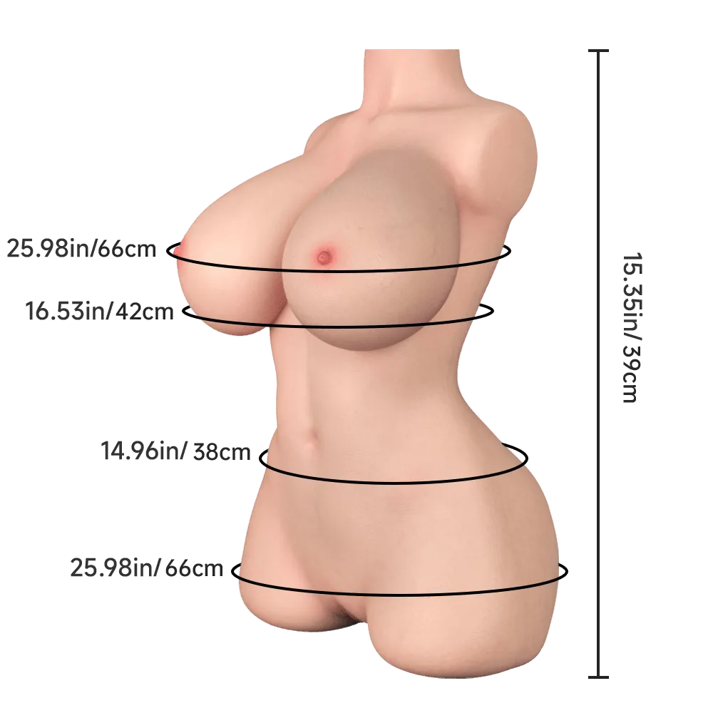 Veronica Big Boob Mini Silicone Sex Doll Torso