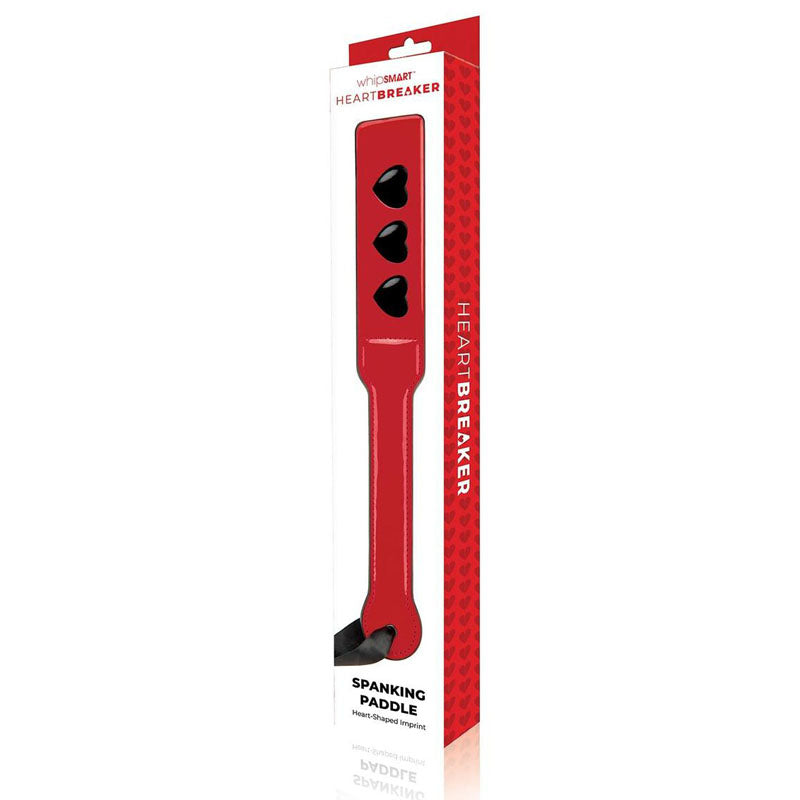 WhipSmart Heartbreaker Spanking Paddle - Red Spanking Paddle - Naughty by Nature Adult Store