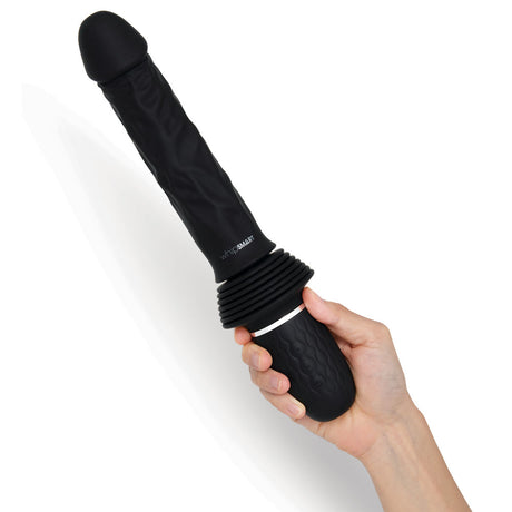 WhipSmart Thrusting Cock - Black 30 cm USB Rechargeable Thrusting Vibrator with Suction Mount - Naughty by Nature Adult Store