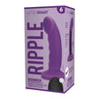 WhipSmart 6'' Ripple Rechargeable & Remote Controlled Vibrating Dildo - Purple 15.2 cm USB Rechargeable Dildo with Wireless Remote - Naughty by Nature Adult Store